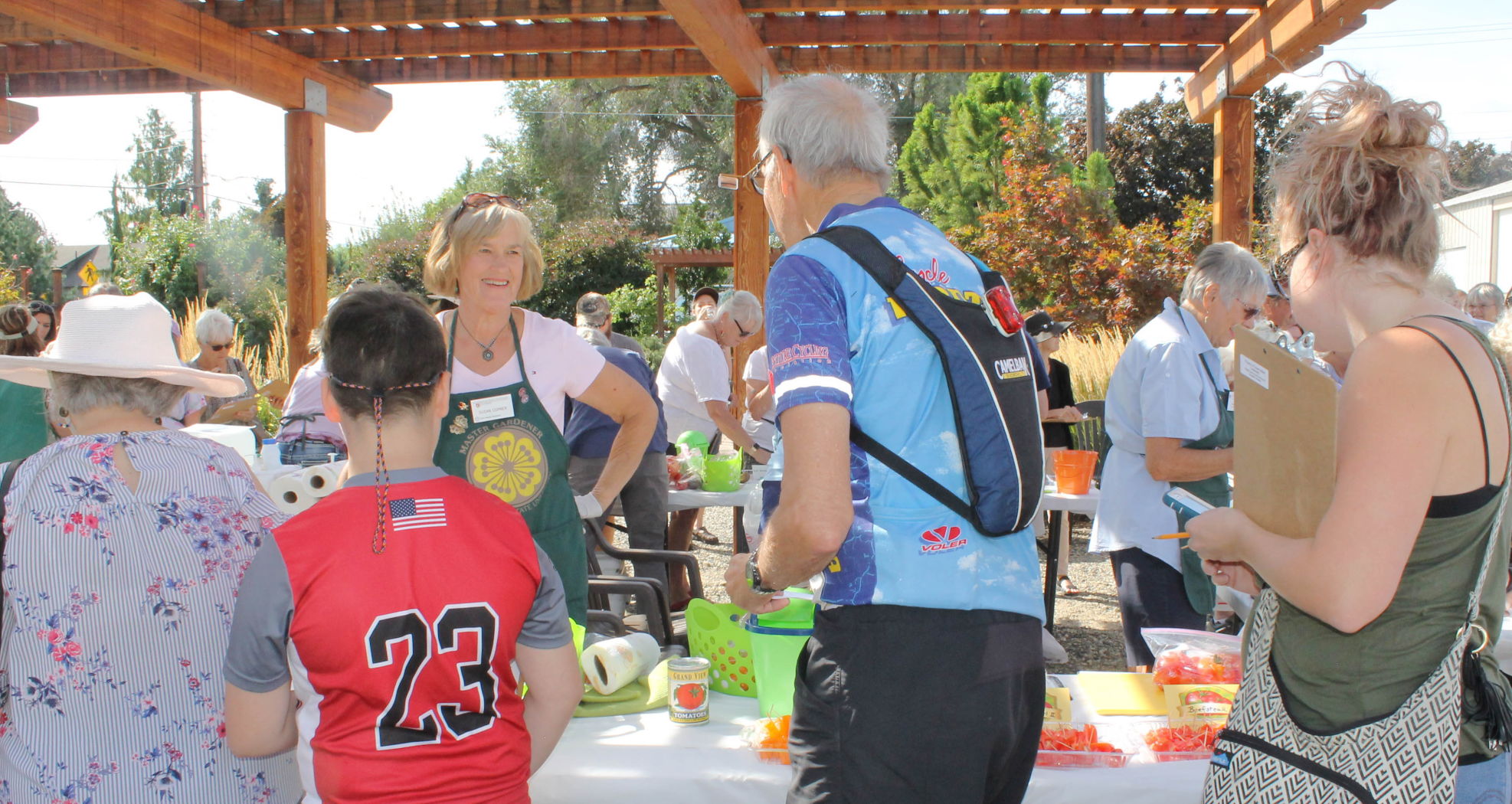 Tasting at annual Tomato Gala